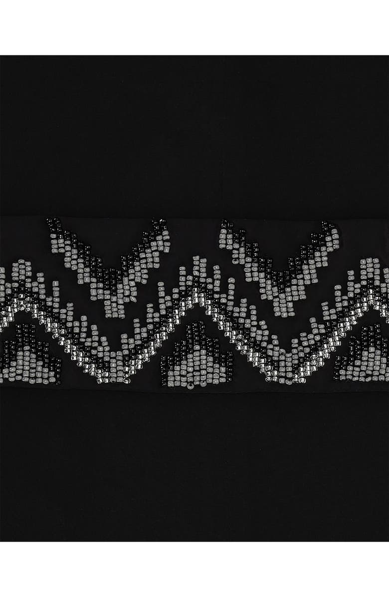 Fortela Vintage Silk Maxi Dress, Alternate, color, Black