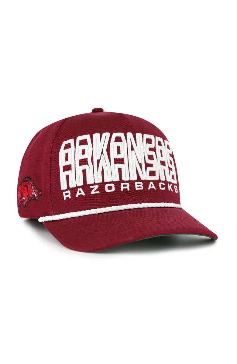 '47 Youth '47 Cardinal Arkansas Razorbacks Byline Hitch Adjustable Hat, Main, color, Cardinal