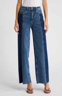 Rails Getty Panel High Waist Wide Leg Jeans