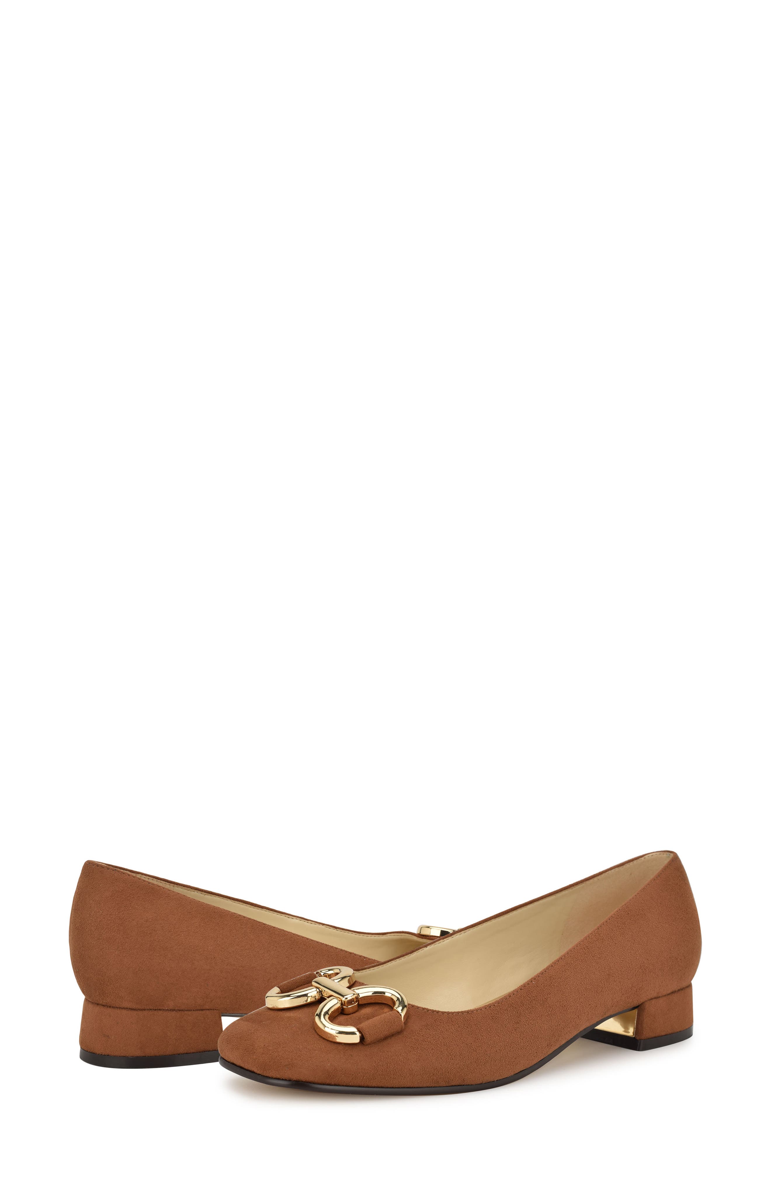 Nine West Works Square Toe Pump, Alternate, color, Tan
