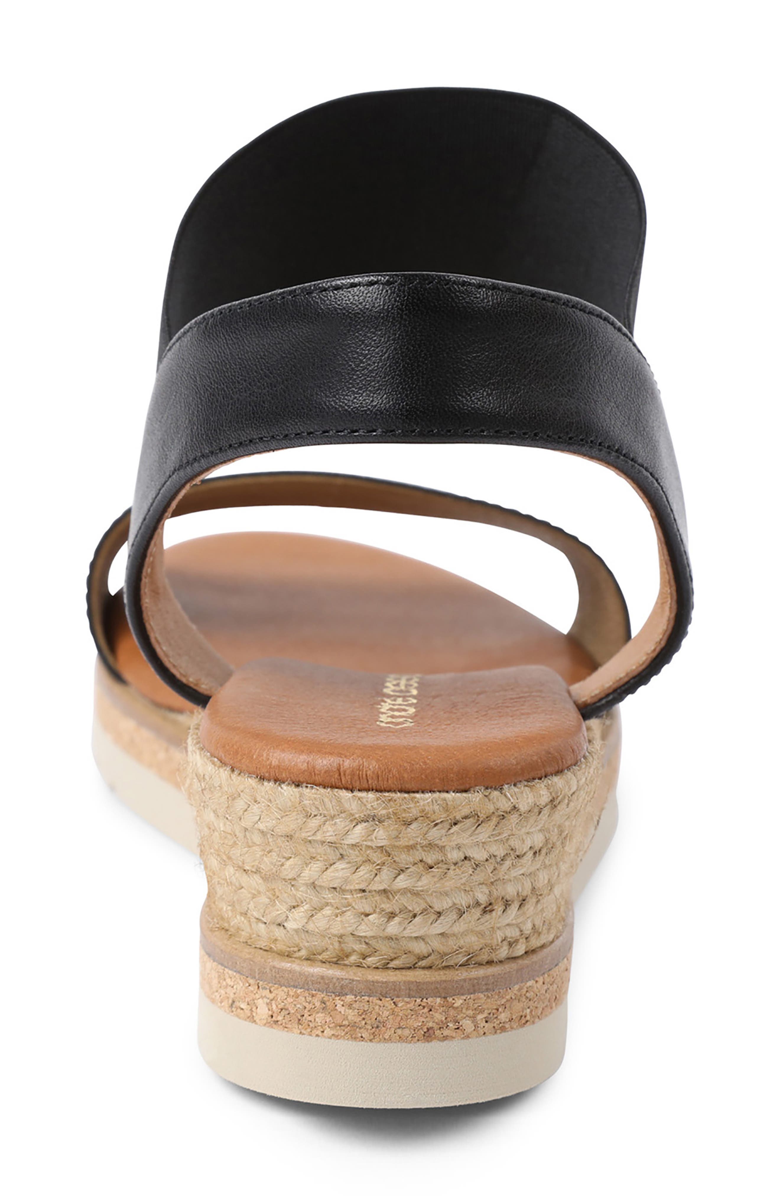 André Assous Neveah Espadrille Sandal, Alternate, color, Black Fabric