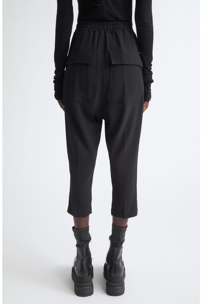Astaire Crepe Crop Pants, Alternate, color, BLACK