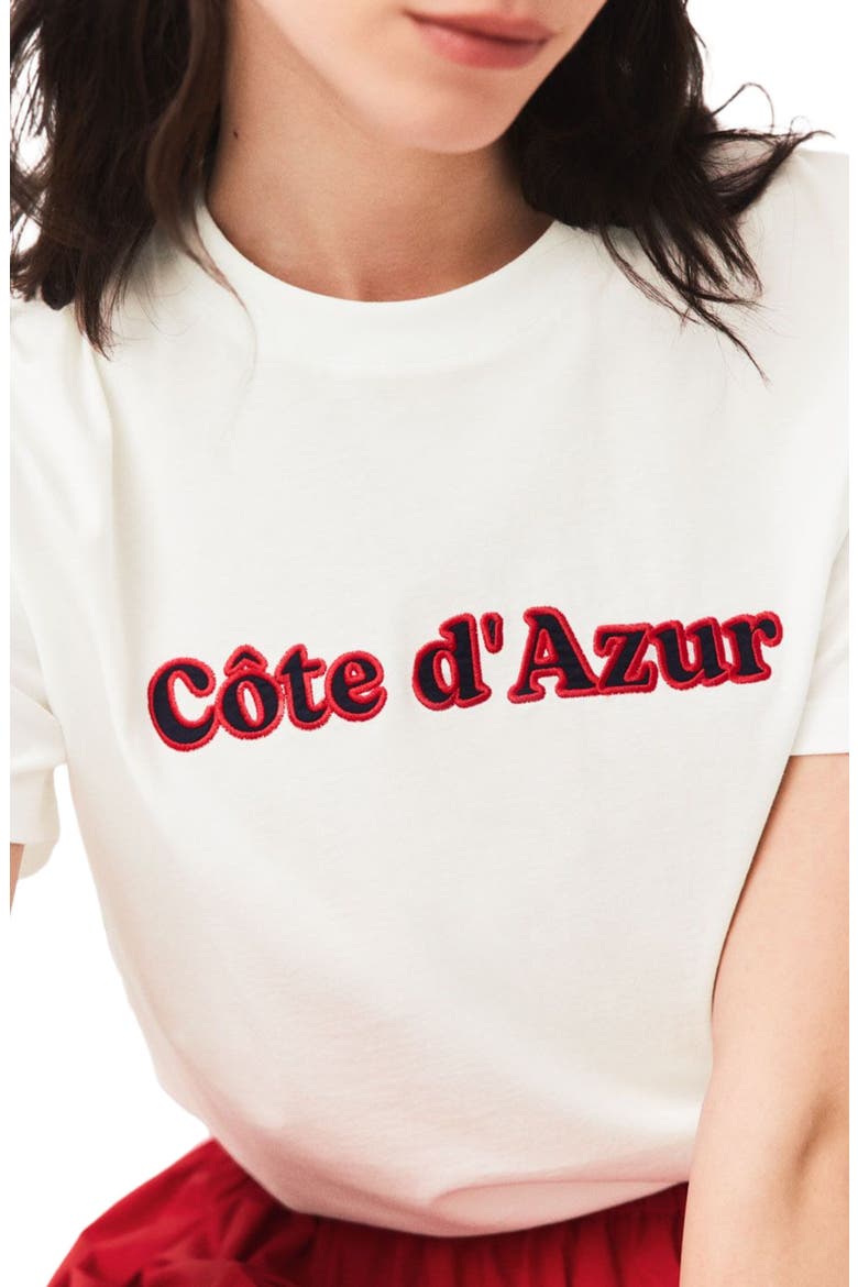 T-shirt with embroidery, Alternate, color, White