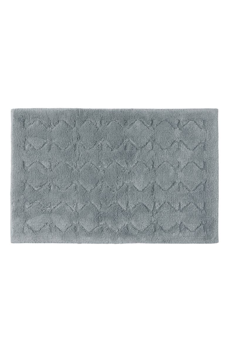 Coyuchi Diamond Shag Organic Cotton Bath Rug, Main, color, Fossil