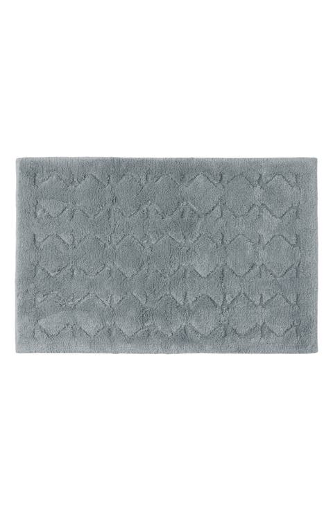 Diamond Shag Organic Cotton Bath Rug