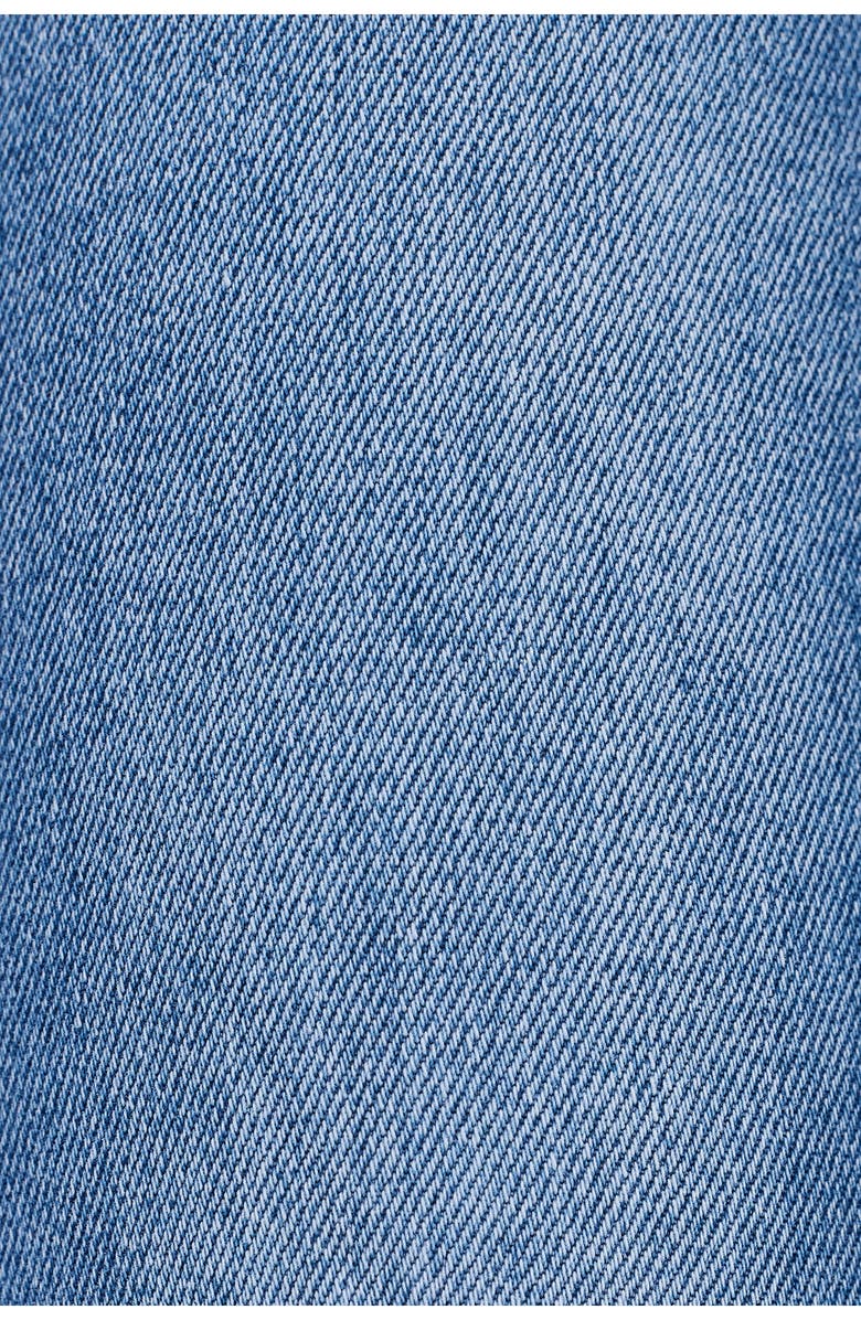 Bayeas High Waist Cuffed Ankle Skinny Jeans, Alternate, color, Medium Blue