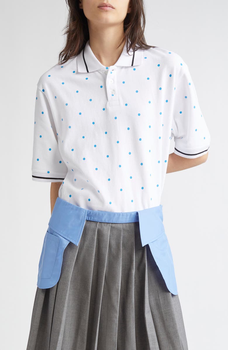 Ashley Williams Polka Dot Polo, Main, color, 