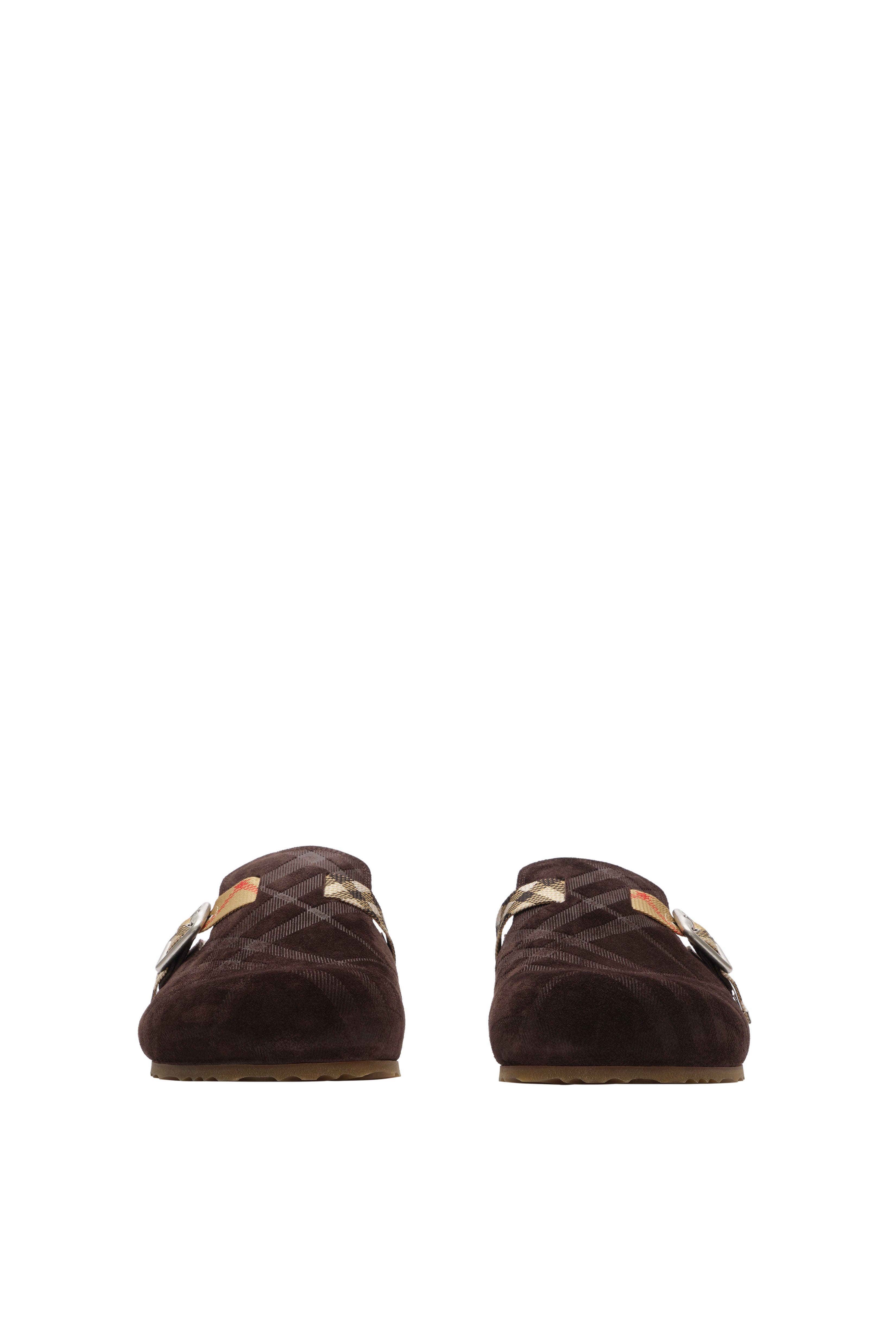 Check Shearling Urchin Clogs - image 2