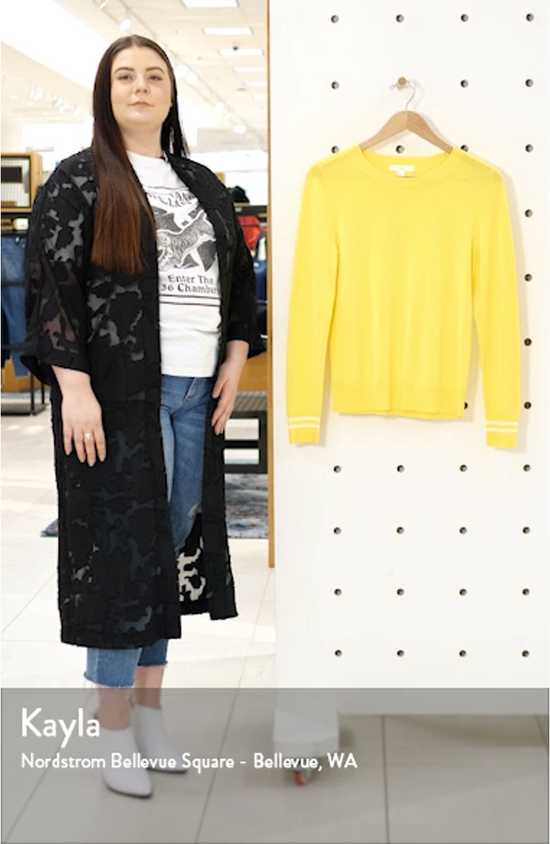 Crewneck Cotton Blend Sweater, sales video thumbnail