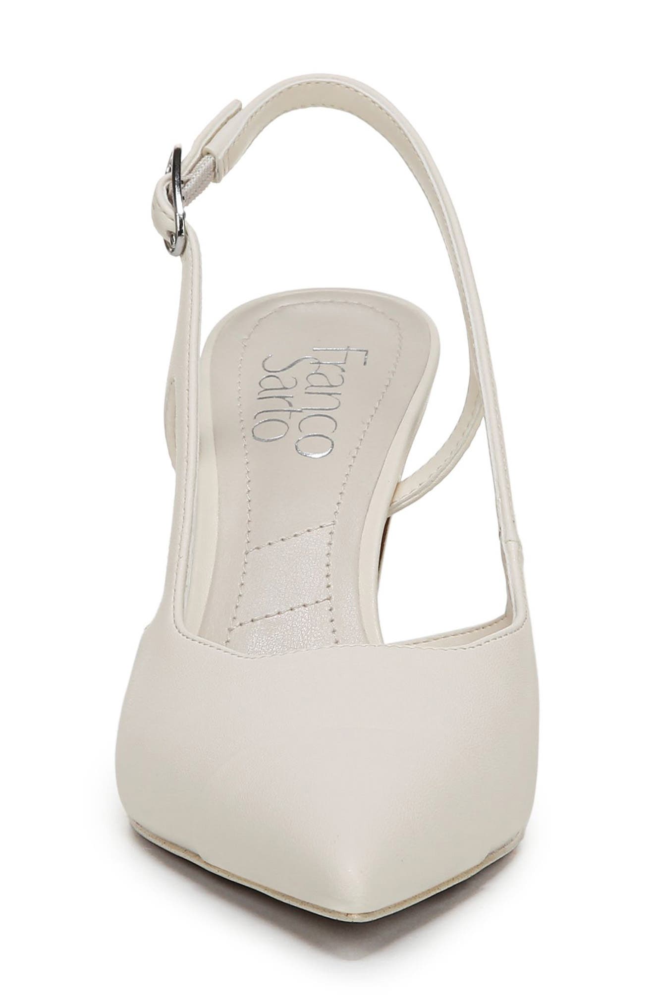 Sabrina Slingback Pump, Alternate, color, WHITE