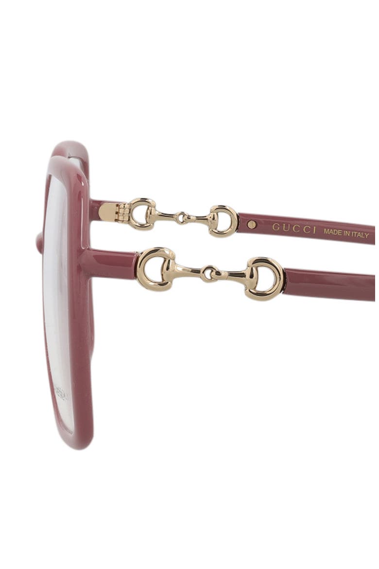 55mm Square Optical Frames, Alternate, color, PINK PINK TRANSPARENT