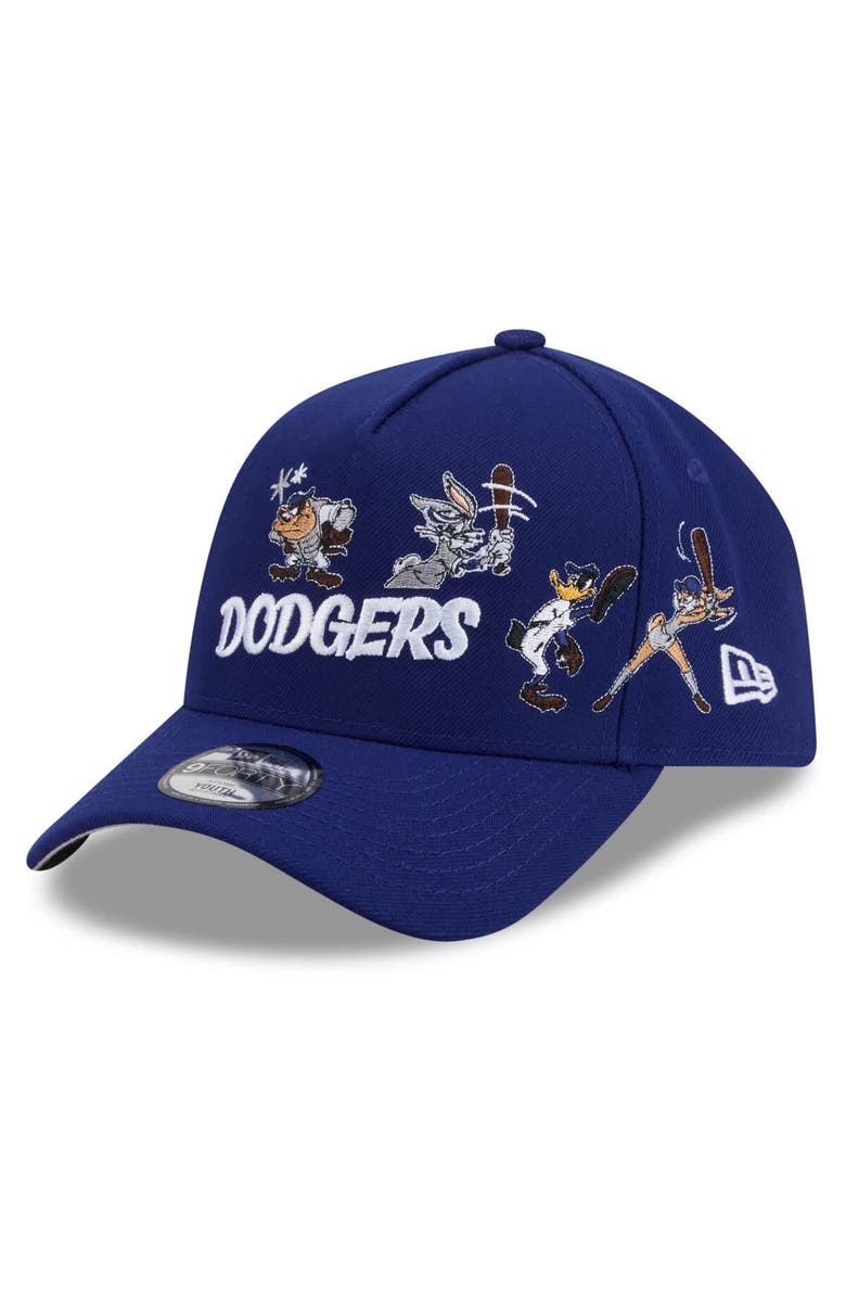New Era Youth New Era Royal Los Angeles Dodgers Looney Tunes A-Frame 9FORTY Adjustable Hat, Alternate, color, Royal