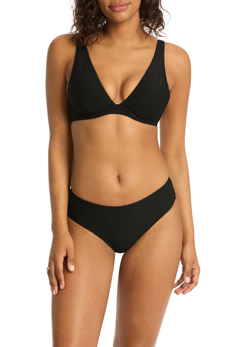 Sea Level Honeycomb Underwire Bikini Top, Main, color, 