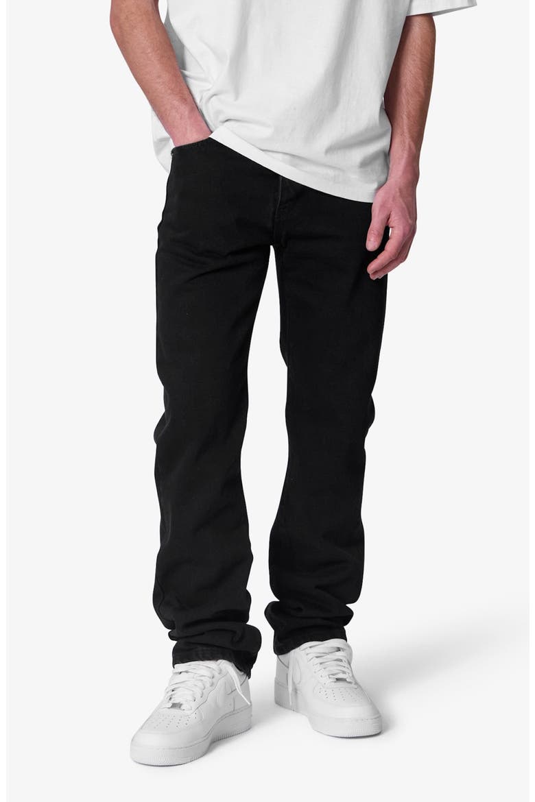 Straight Leg Jeans, Main, color, RINSED BLACK