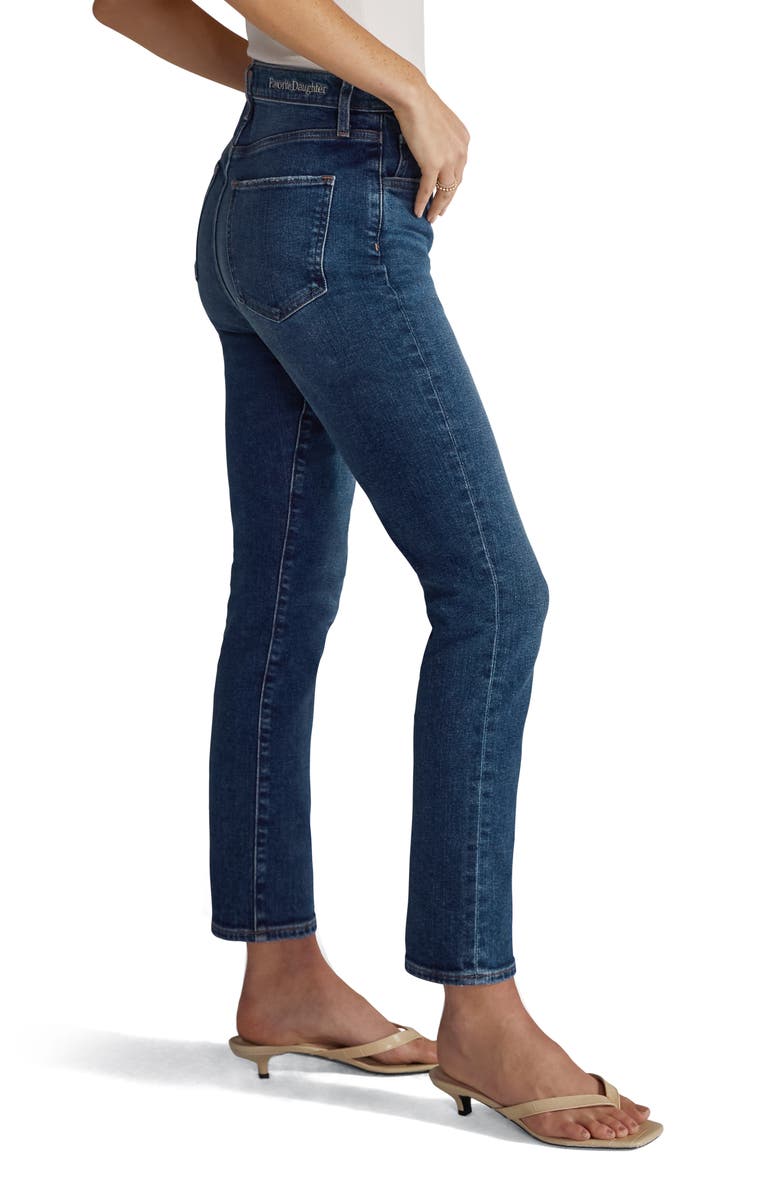 Favorite Daughter The Valentina Super High Waist Ankle Cigarette Jeans, Alternate, color, Dallas