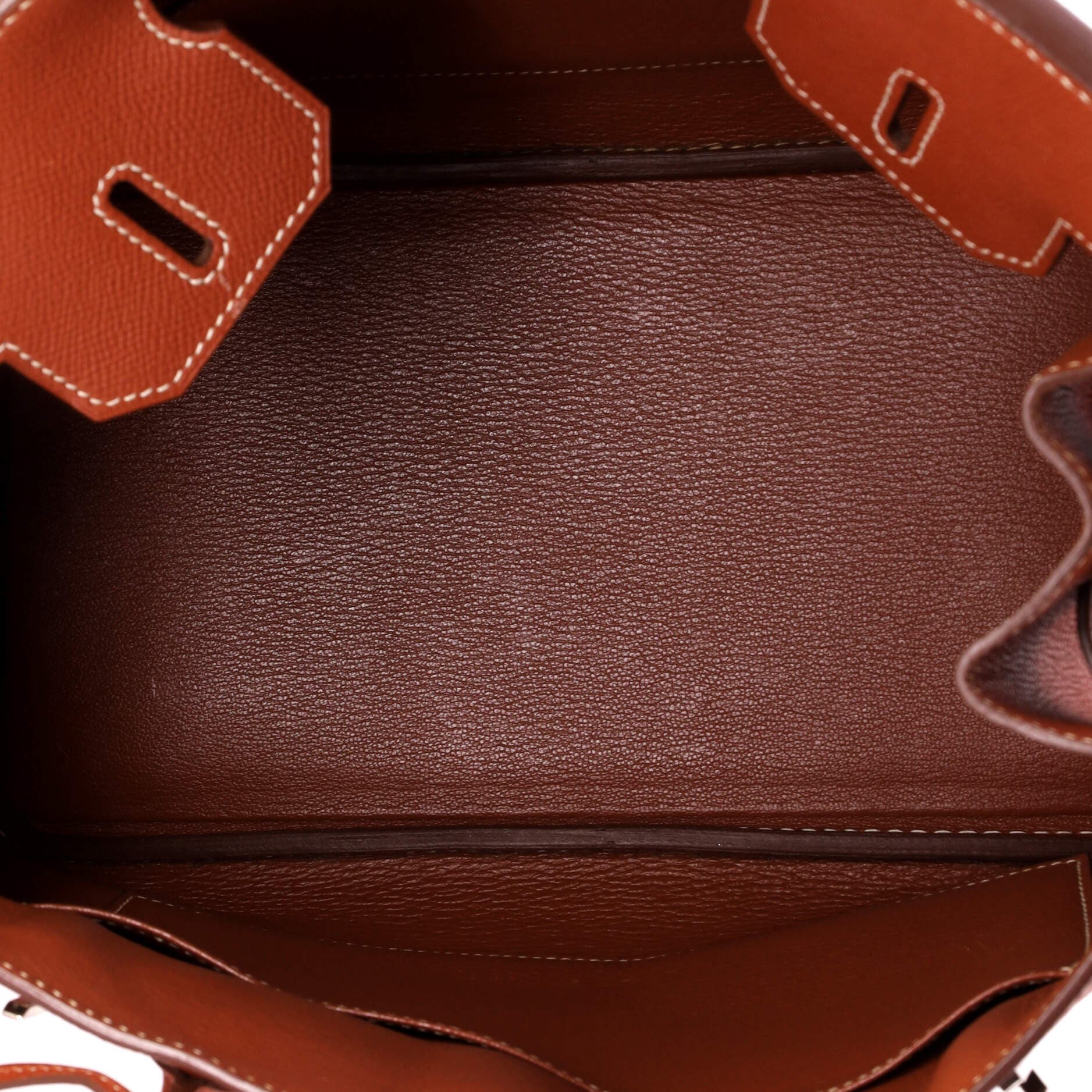 Pre-Owned Hermes Birkin Handbag Orange Epsom with Palladium Hardware 30, Alternate, color, Brique