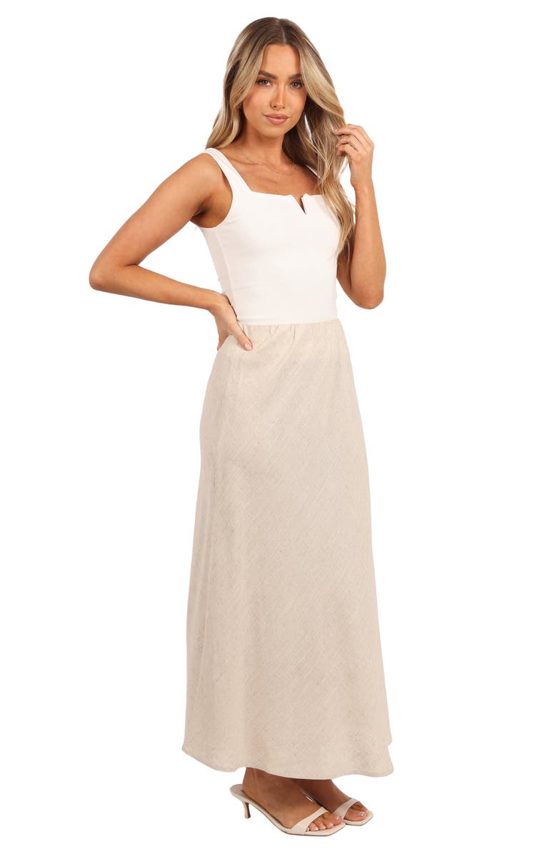 Petal & Pup Alex A-Line Maxi Skirt, Alternate, color, Oatmeal