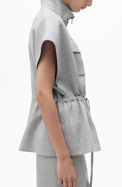 Short Sleeve Adjustable Waist Jacket