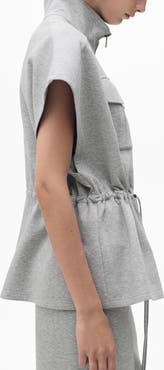 MANGO Short Sleeve Adjustable Waist Jacket
