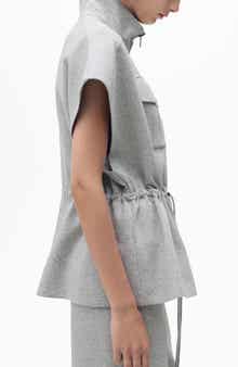 MANGO Short Sleeve Adjustable Waist Jacket