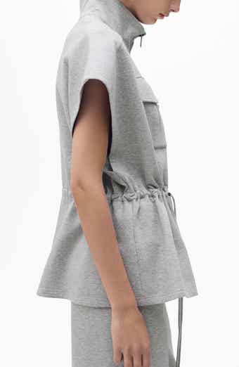 MANGO Short Sleeve Adjustable Waist Jacket