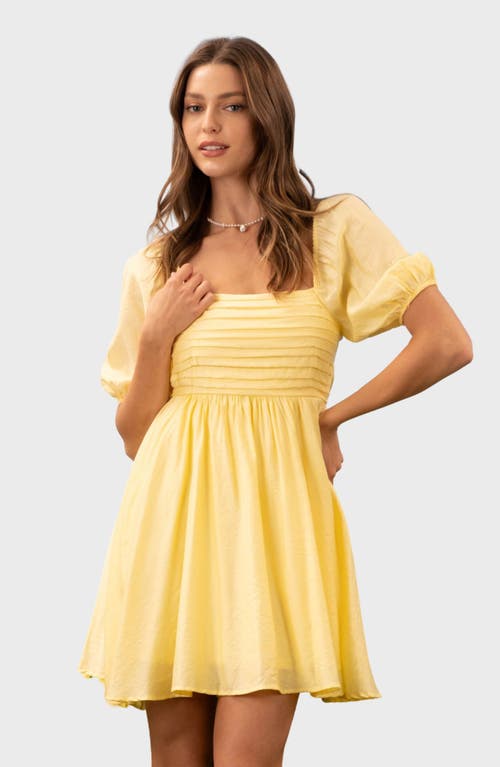 BLU PEPPER BLU PEPPER PUFF SLEEVE MINIDRESS