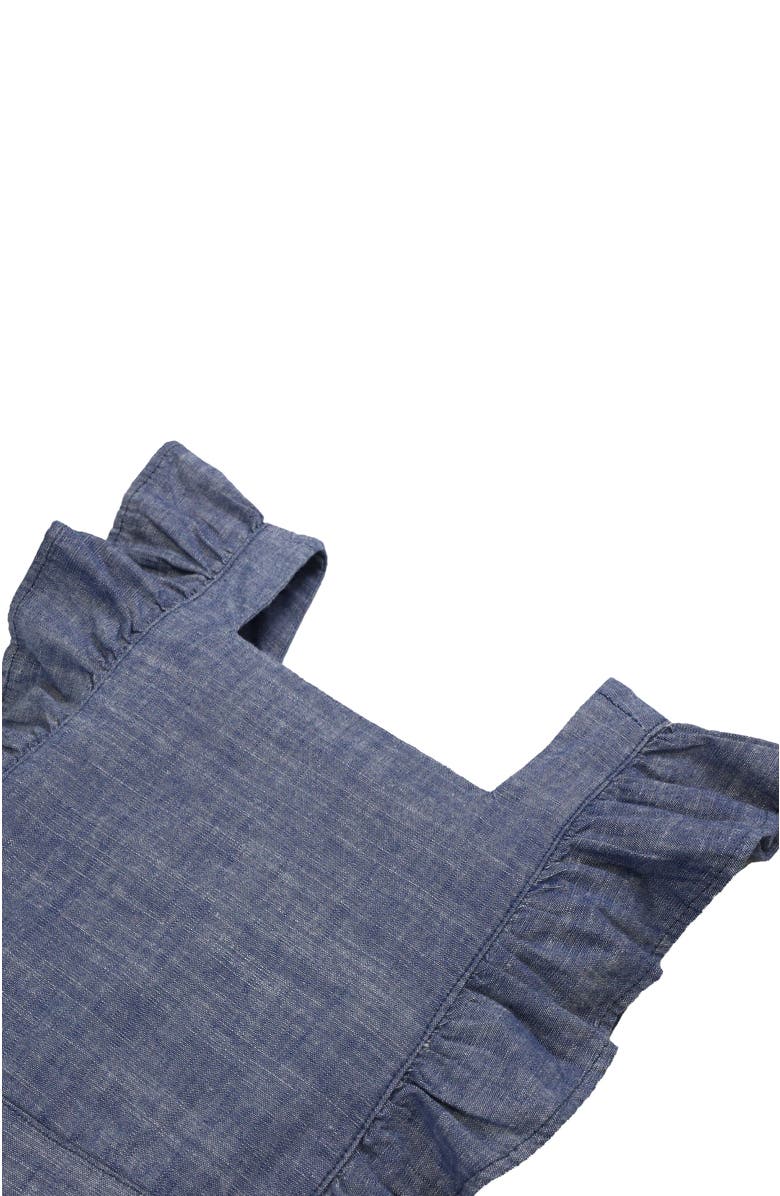 Hope & Henry Girls' Chambray Ruffle Jumper, Kids, Alternate, color, 