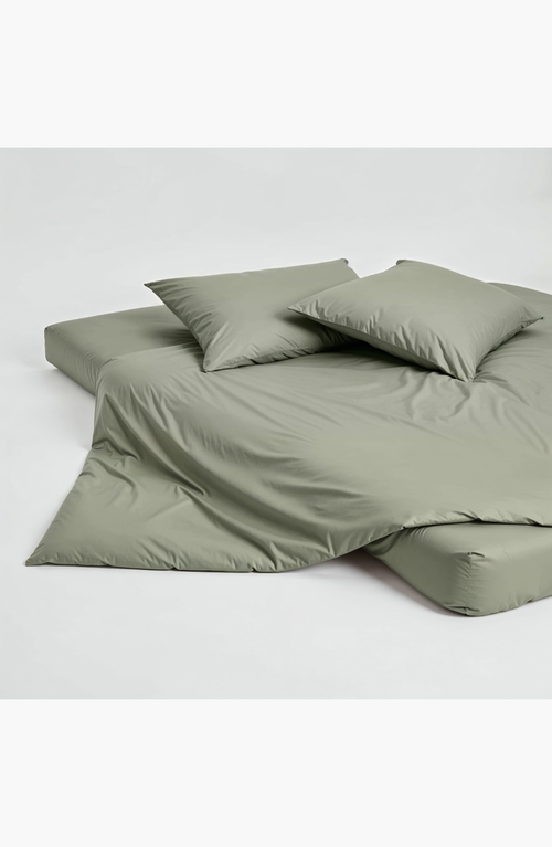 Italic Luxe Australian Sateen Pillowcase Set In Moss