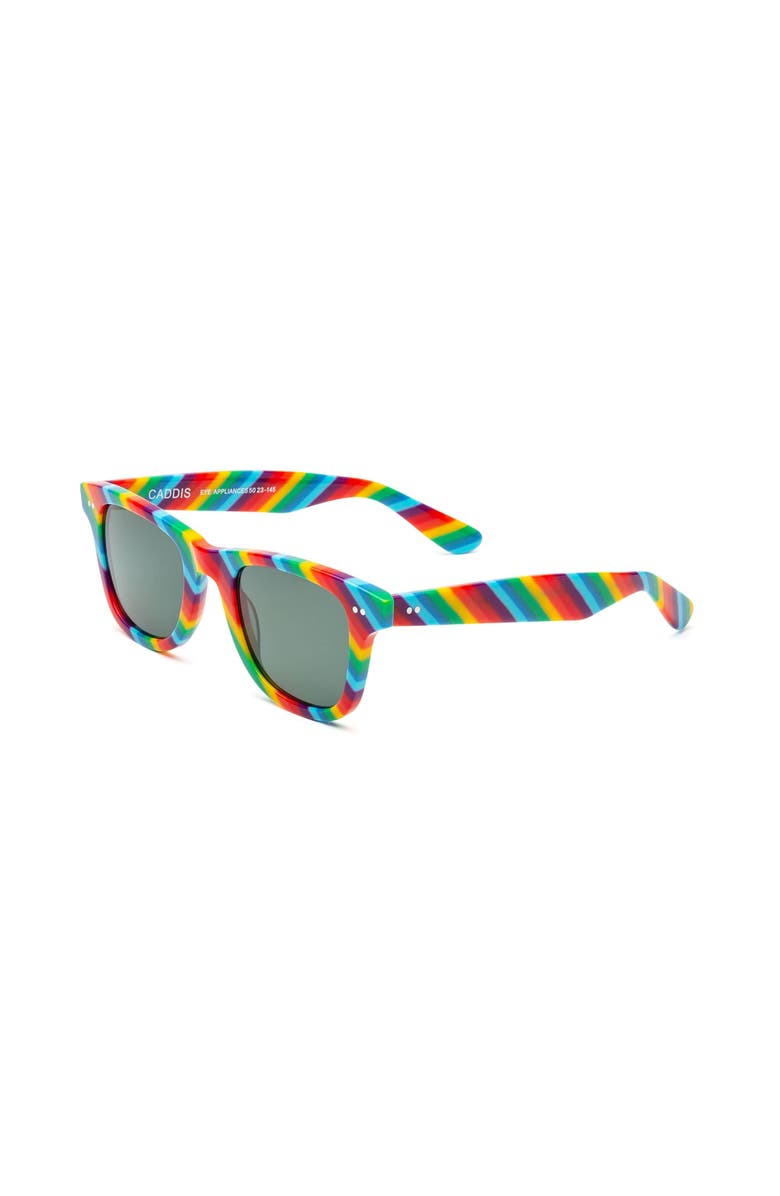 Caddis Porgy Backstage Pride | Polarized Sunglasses, Alternate, color, Pride - Polarized Gray-Green