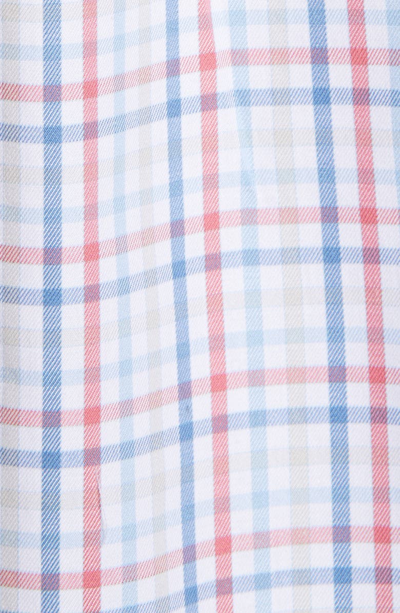 Peter Millar Table Rock Regular Fit Check Short Sleeve Button-Up Shirt, Alternate, color,