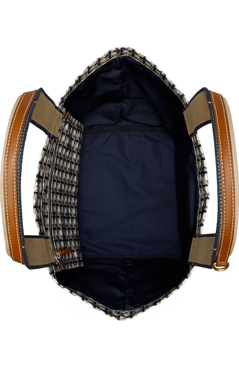 Tory Burch Small Basketweave Nylon Tote, Alternate, color,