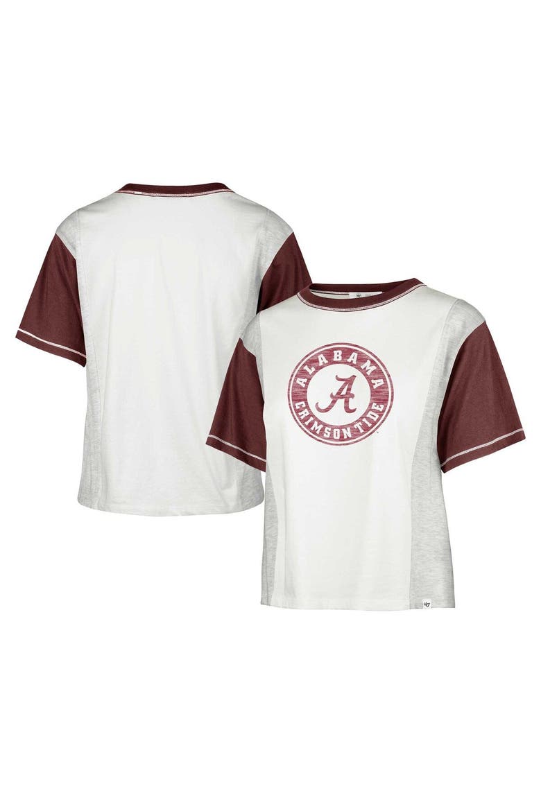 Woman's '47 White Alabama Crimson Tide Premier Tilda Tee, Main, color, White