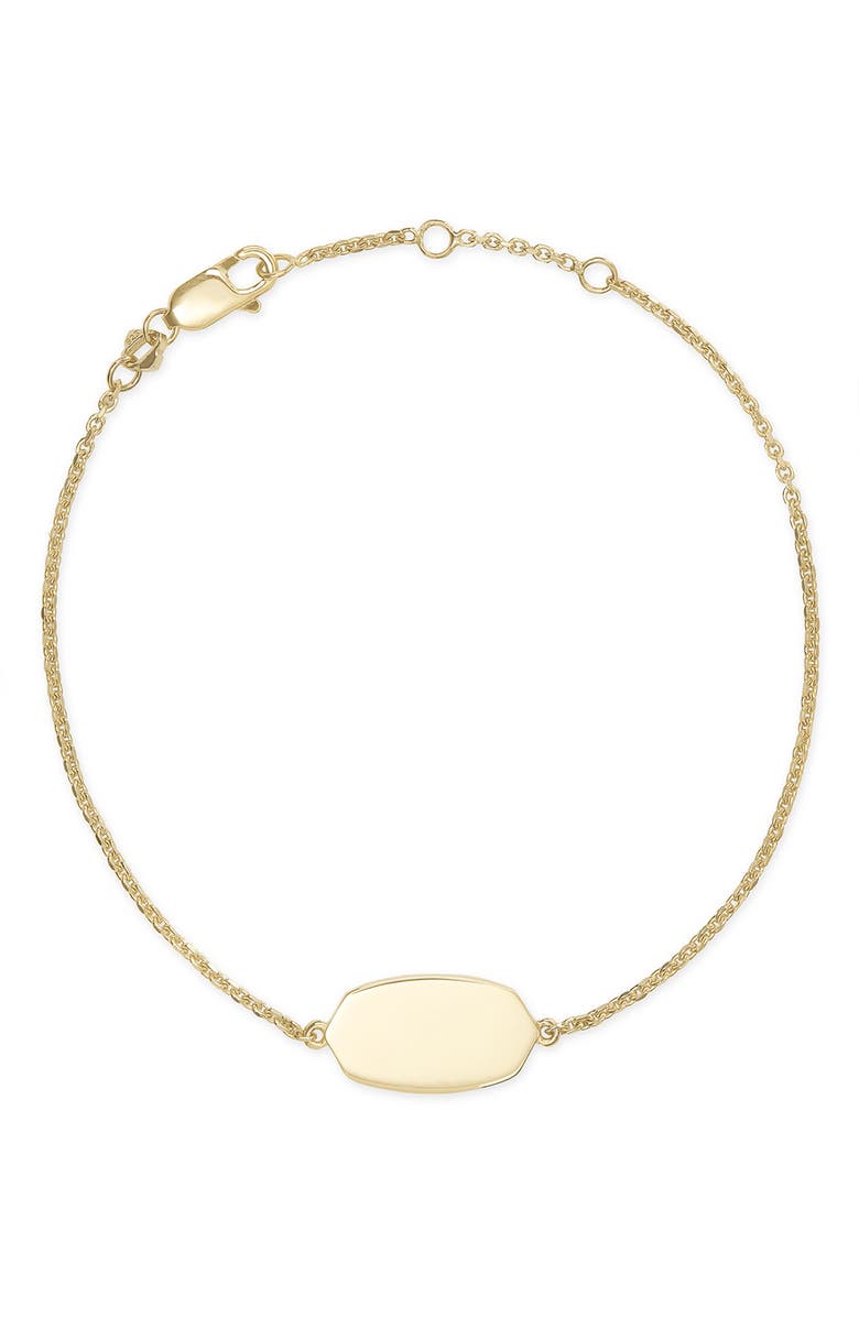 Kendra Scott Elaina 18K Gold Vermeil Delicate Chain Bracelet, Main, color, 