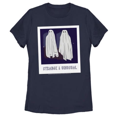 Women's Beetlejuice Halloween Strange and Unusual Ghost Photo  Graphic T-Shirt