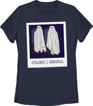BEETLEJUICE Women's Beetlejuice Halloween Strange and Unusual Ghost Photo Graphic T-Shirt