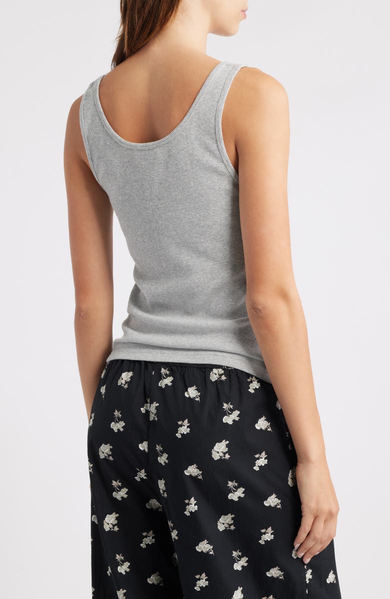 Open Edit Rib Tank, Alternate, color, Grey Heather