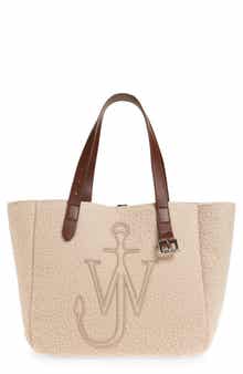 JW Anderson Belt Anchor Logo Felted Wool Tote