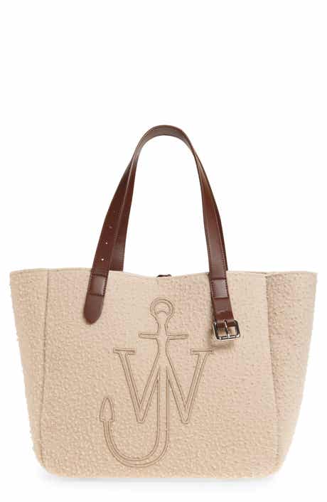 JW Anderson Belt Anchor Logo Felted Wool Tote