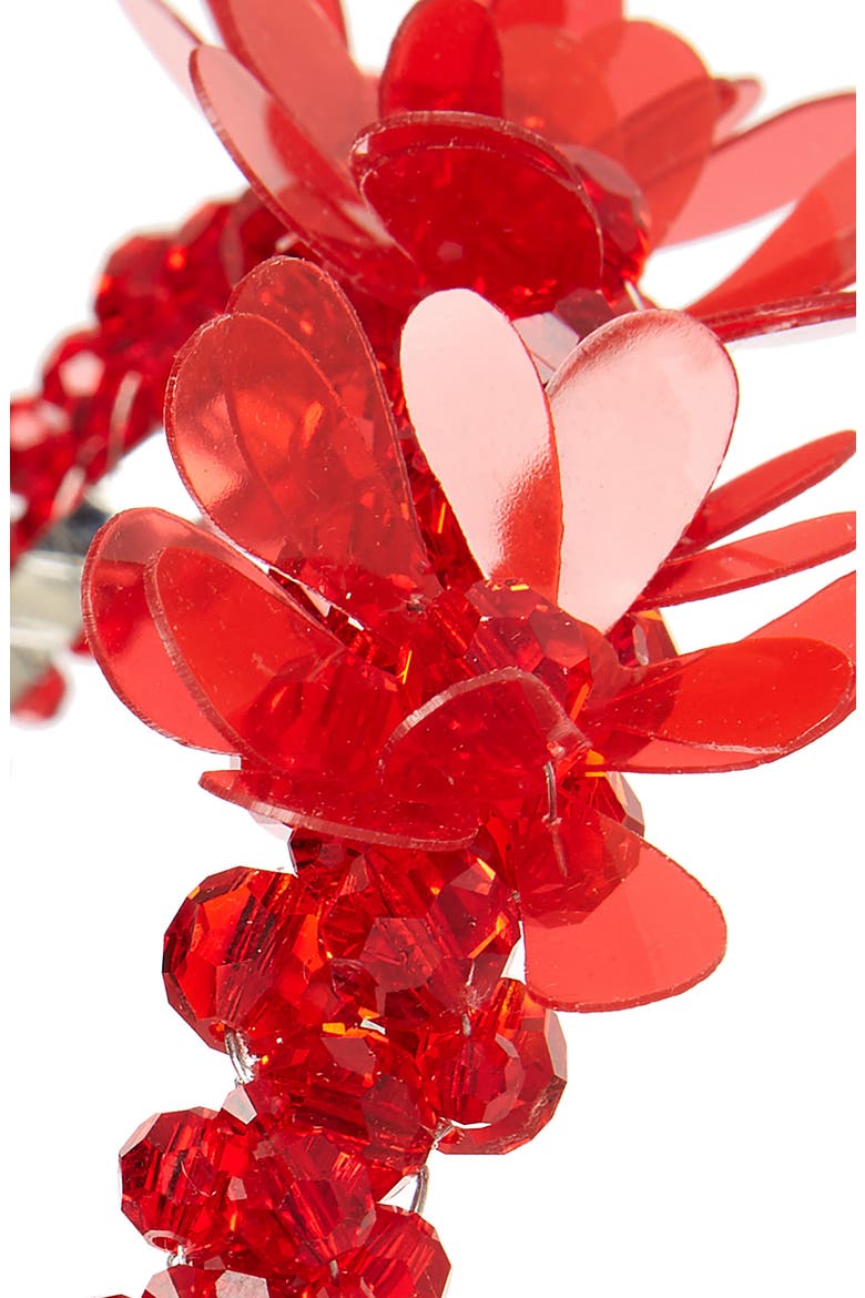 Crystal Tiara Headband, Alternate, color, RED