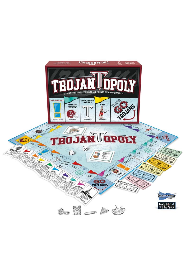 Troy University Trojanopoly Monopoly Board Game, Alternate, color, Multicolored
