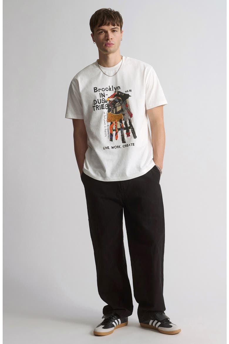 Water Tower Graphic T-Shirt, Alternate, color, ANTIQUE WHITE