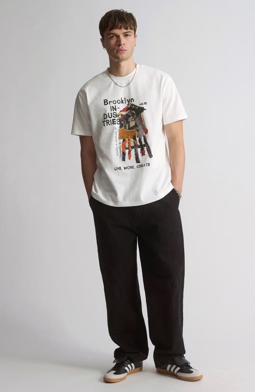 Brooklyn Industries Water Tower Graphic T-shirt In White
