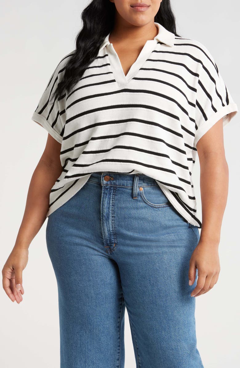 Madewell Relaxed Stripe Polo, Main, color,
