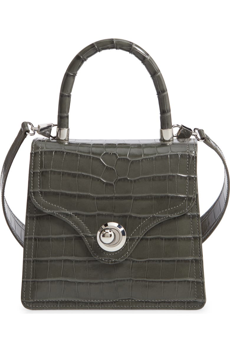Ratio et Motus Lady Croc Embossed Leather Top Handle Bag, Main, color,