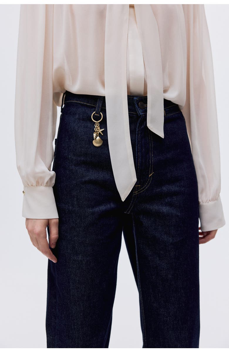 H&M Straight High Jeans, Alternate, color, 