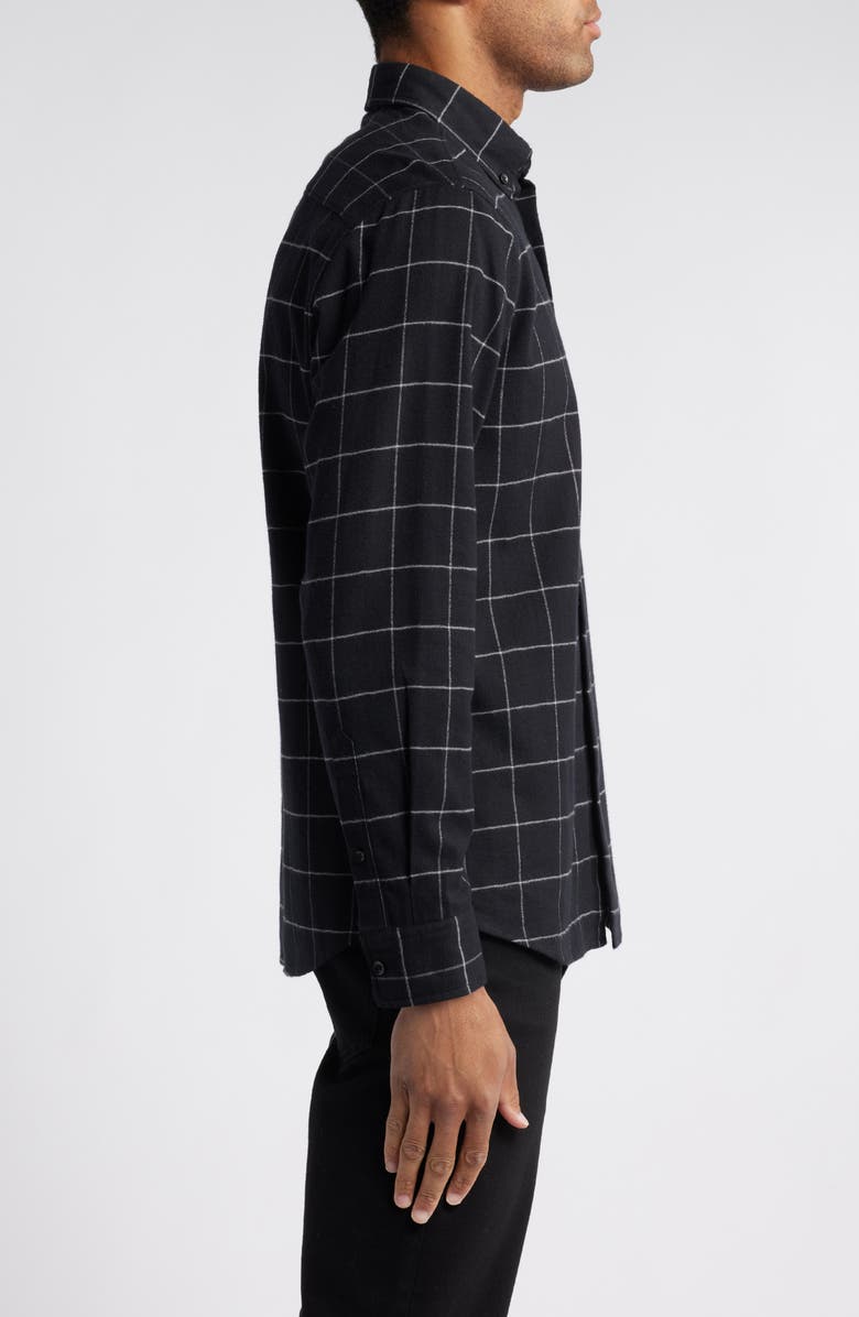 Nordstrom Trim Fit Plaid Flannel Button-Down Shirt, Alternate, color,