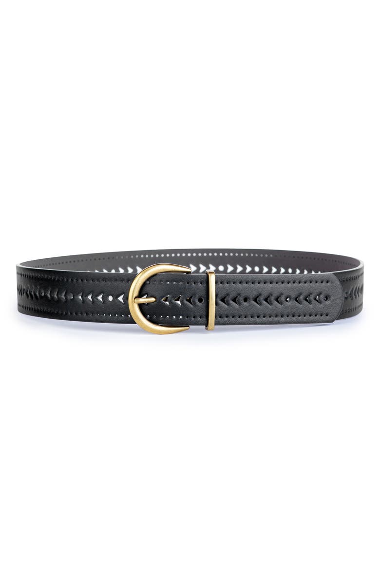 Linea Pelle Perforated Belt, Main, color,