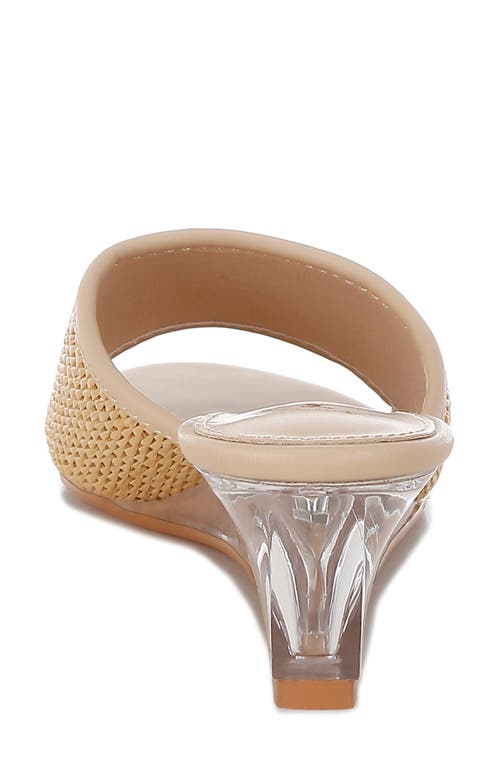 London Rag Osminda Wedge Sandal In Natural