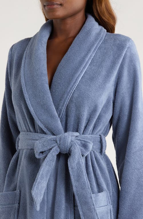 Nordstrom Hydro Cotton Terry Robe In Blue