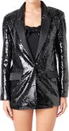 Endless Rose Oversize Sequin Blazer